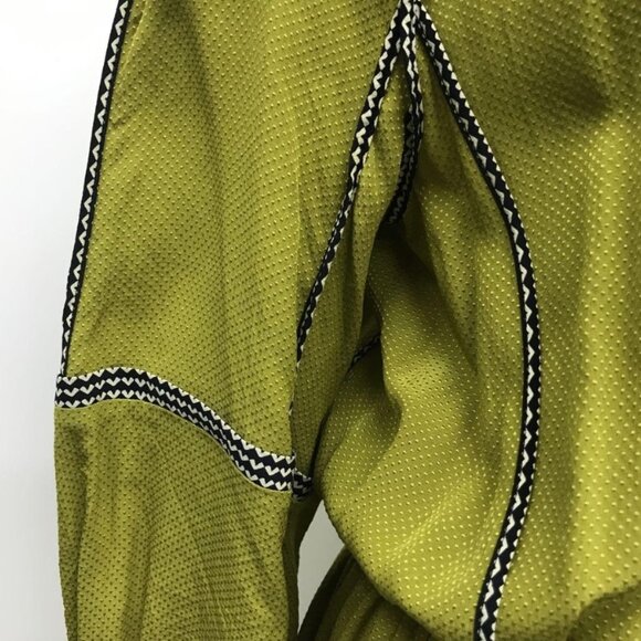 Derek Lam Silk Lime Green Peasant Tie Elastic Waist Midi Shift Dress S/US4/IT40 - Picture 7 of 13
